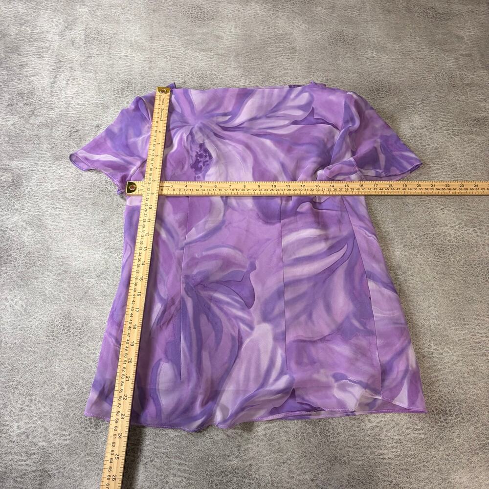 Purple Dreamy Floral Vintage Whimsy Blouse - Picture 4 of 4